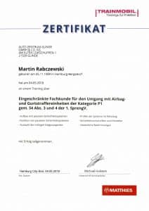 Zertifikat Rabczewski